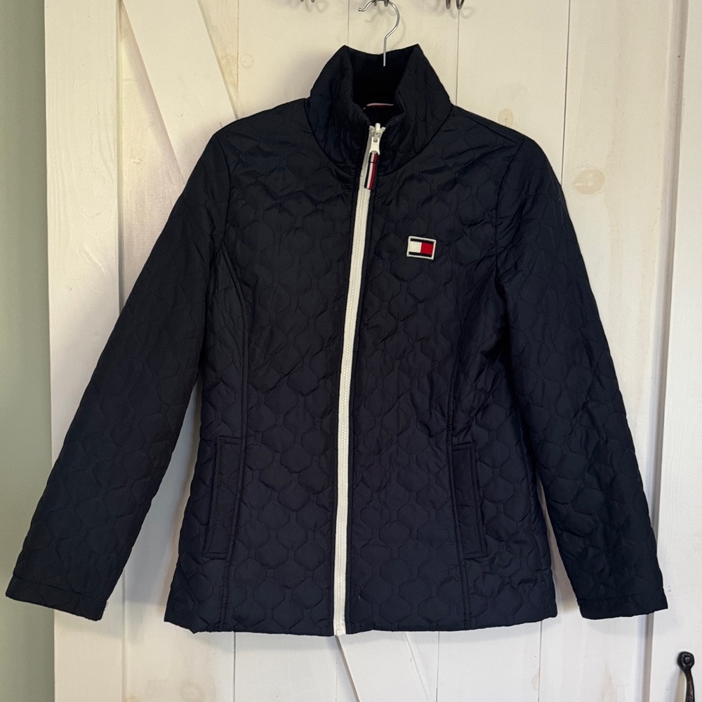 Tommy Hilfiger Women's Navy Quilted Puffer Jacket